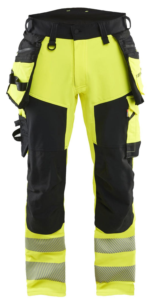 Blaklader High Vis Werkbroeken 11221648 4-weg stretch HiVis fluo geel-zwart(3399)