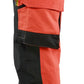 Blaklader High vis Werkbroeken 11221648 4-weg stretch HiVis fluo rood-zwart(5599)