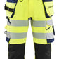 Blaklader High Vis Piraatbroeken 11231648 4-weg stretch High Vis gereedschapzakken fluo geel-marineblauw(3389)
