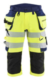 Blaklader High Vis Piraatbroeken 11231648 4-weg stretch High Vis gereedschapzakken fluo geel-marineblauw(3389)