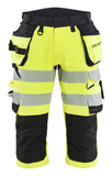 Blaklader High Vis Piraatbroeken 11231648 4-weg stretch High Vis gereedschapzakken fluo geel-zwart(3399)