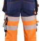 Blaklader High Vis Piraatbroeken 11231648 4-weg stretch High Vis gereedschapzakken fluo oranje-marineblauw(5389)