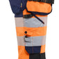 Blaklader High Vis Piraatbroeken 11231648 4-weg stretch High Vis gereedschapzakken fluo oranje-marineblauw(5389)