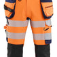Blaklader High Vis Piraatbroeken 11231648 4-weg stretch High Vis gereedschapzakken fluo oranje-marineblauw(5389)