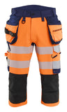 Blaklader High Vis Piraatbroeken 11231648 4-weg stretch High Vis gereedschapzakken fluo oranje-marineblauw(5389)