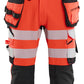 Blaklader High Vis Piraatbroeken 11231648 4-weg stretch High Vis gereedschapzakken fluo rood-zwart(5599)