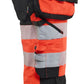 Blaklader High vis Piraatbroeken 11231648 4-weg stretch High Vis gereedschapzakken fluo rood-zwart(5599)