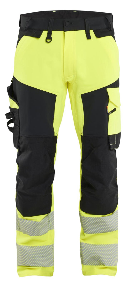 Blaklader High Vis Werkbroeken 11241648 4-weg stretch HiVis fluo geel-zwart(3399)