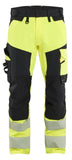 Blaklader High Vis Werkbroeken 11241648 4-weg stretch HiVis fluo geel-zwart(3399)