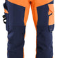 Blaklader High Vis Werkbroeken 11241648 4-weg stretch HiVis fluo oranje-marineblauw(5389)