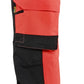 Blaklader High Vis Werkbroeken 11241648 4-weg stretch HiVis fluo rood-zwart(5599)