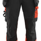 Blaklader High vis Werkbroeken 11251648 4-weg stretch HiVis zwart-fluo rood(9955)
