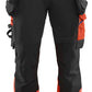 Blaklader High Vis Werkbroeken 11251648 4-weg stretch HiVis zwart-fluo rood(9955)