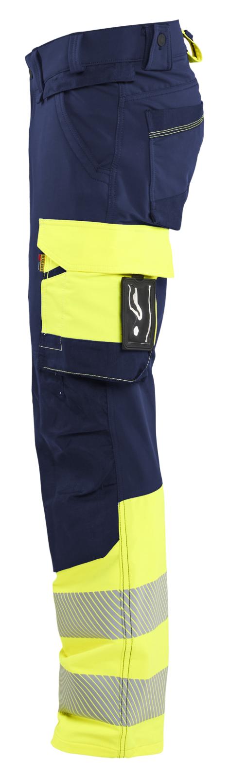 Blaklader High Vis Werkbroeken 11261648 4-weg stretch HiVis marineblauw-fluo geel(8933)