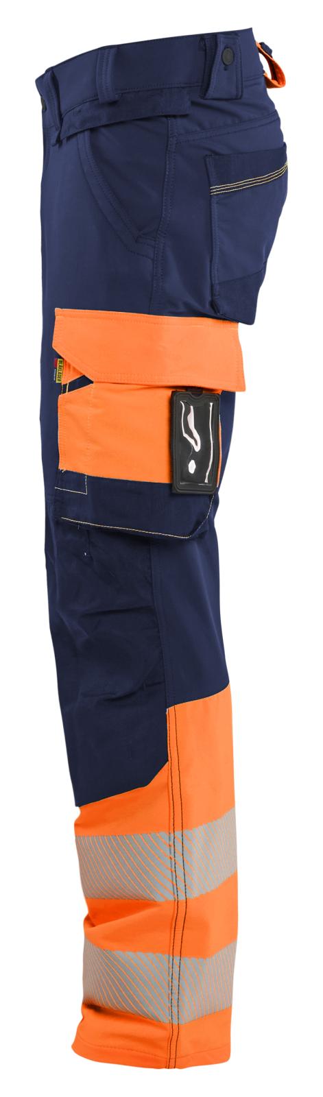 Blaklader High Vis Werkbroeken 11261648 4-weg stretch HiVis marineblauw-oranje(8953)