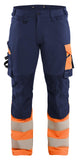 Blaklader High Vis Werkbroeken 11261648 4-weg stretch HiVis marineblauw-oranje(8953)
