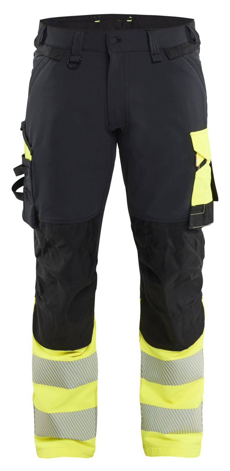 Blaklader High vis Werkbroeken 11261648 4-weg stretch HiVis zwart-fluo geel(9933)