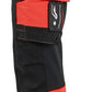 Blaklader High Vis Werkbroeken 11261648 4-weg stretch HiVis zwart-fluo rood(9955)