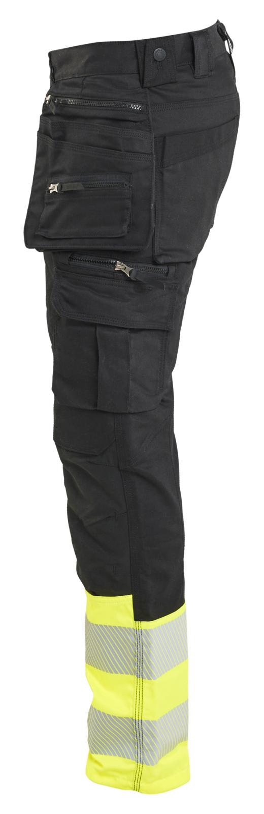Blaklader High Vis Werkbroeken 11301149 HiVis stretch zwart-fluo geel(9933)