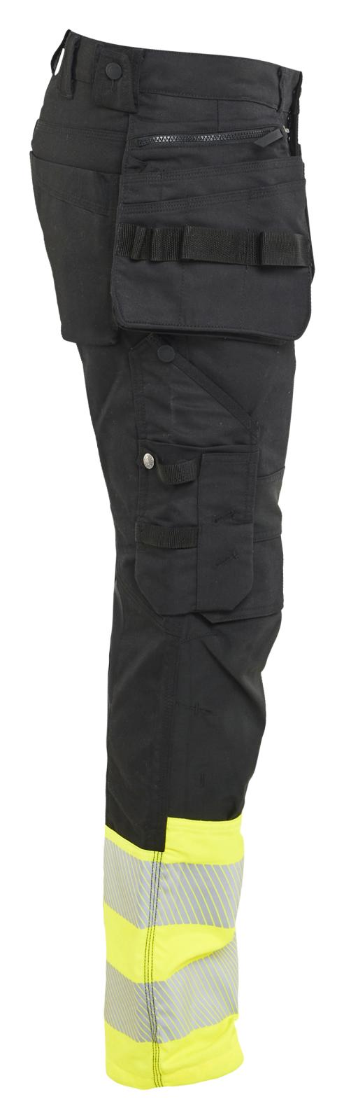 Blaklader High Vis Werkbroeken 11301149 HiVis stretch zwart-fluo geel(9933)