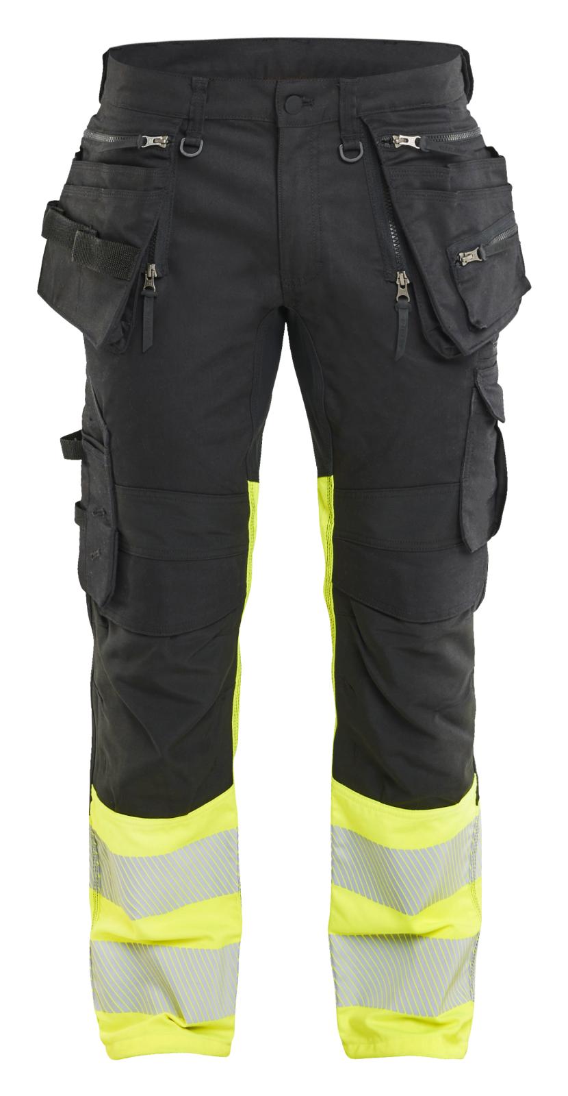 Blaklader High Vis Werkbroeken 11301149 HiVis stretch zwart-fluo geel(9933)