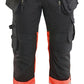 Blaklader High vis Werkbroeken 11301149 HiVis stretch zwart-fluo rood(9955)