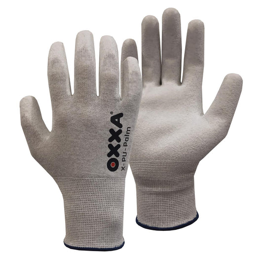 OXXA Premium Handschoen X-PU-Palm 14-103 grijs-wit