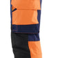 Blaklader High vis ToolRig Werkbroeken 11451648 4-weg stretch HiVis marineblauw-oranje(8953)