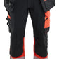 Blaklader High vis ToolRig Werkbroeken 11451648 4-weg stretch HiVis zwart-fluo rood(9955)