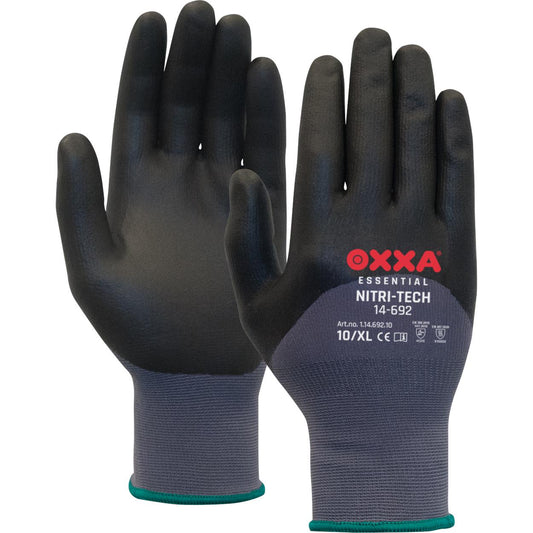 OXXA Essential Handschoenen Nitri-Tech 14-692 grijs-zwart