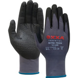 OXXA Essential Handschoen Nitri-Tech 14-695 zwart-grijs