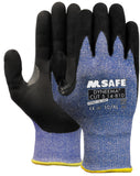 M-Safe Handschoen Dyneema cut 5 14-810 zwart-blauw