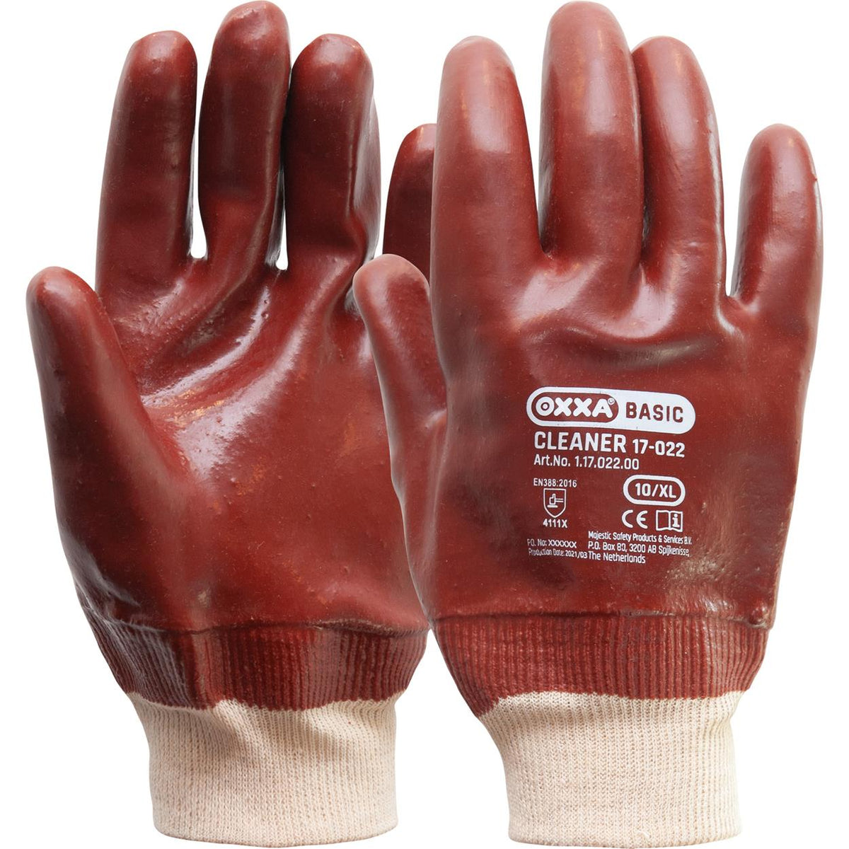 OXXA Basic Handschoen Cleaner 17-022 rood