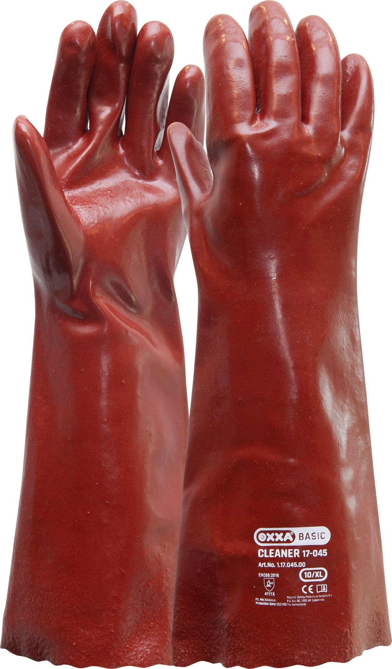 OXXA Basic Handschoen Cleaner 17-045 rood