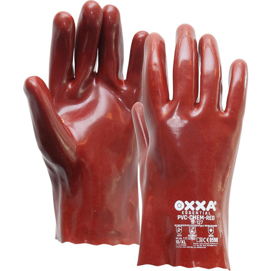 OXXA Essential Handschoen PVC-Chem-Red 17-127 rood