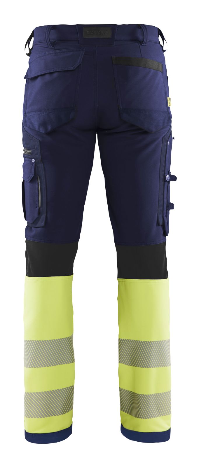 Blaklader Werkbroeken 11931642 marineblauw-fluo geel(8933)