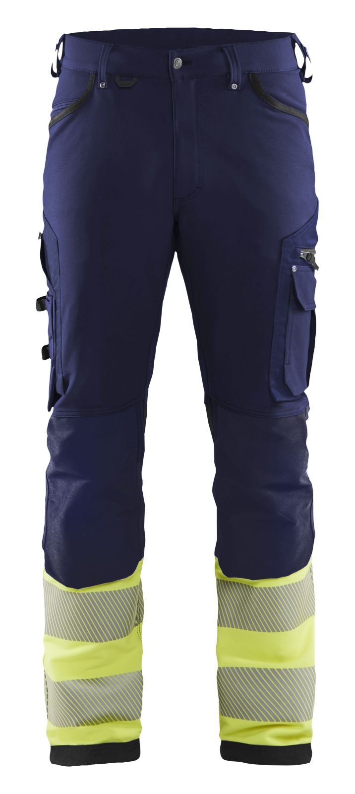 Blaklader Werkbroeken 11931642 marineblauw-fluo geel(8933)