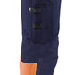 Blaklader Werkbroeken 11931642 marineblauw-oranje(8953)