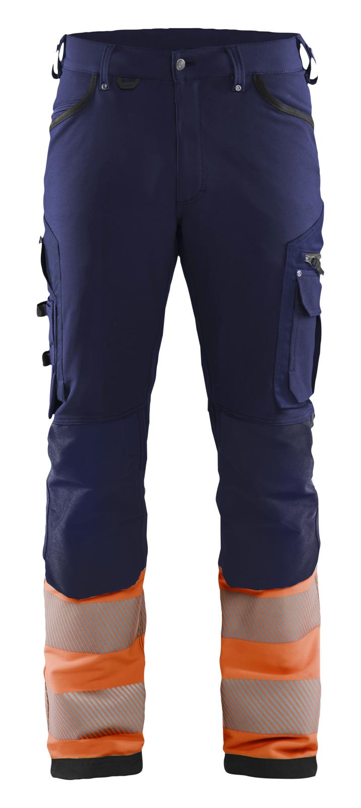 Blaklader Werkbroeken 11931642 marineblauw-oranje(8953)