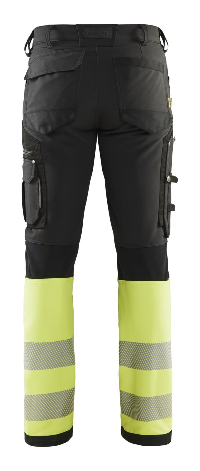 Blaklader Werkbroeken 11931642 zwart-fluo geel(9933)