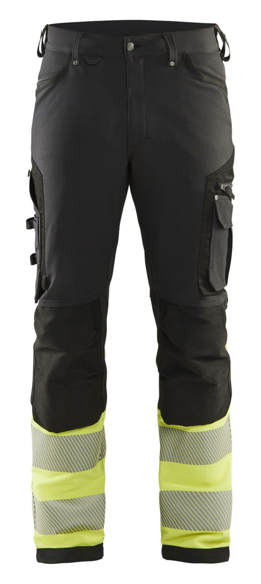 Blaklader Werkbroeken 11931642 zwart-fluo geel(9933)