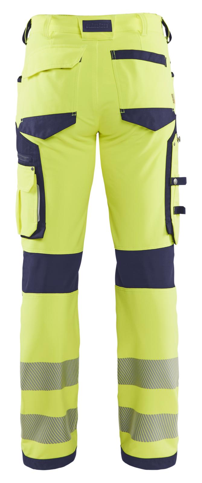 Blaklader Werkbroeken 11971642 fluo geel-marineblauw(3389)