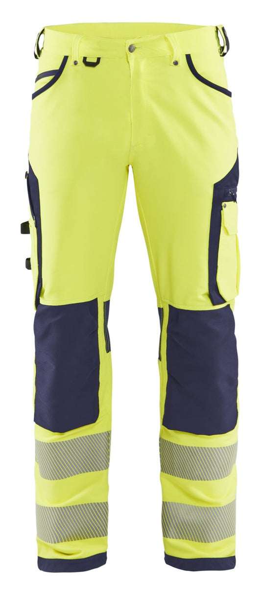 Blaklader Werkbroeken 11971642 fluo geel-marineblauw(3389)