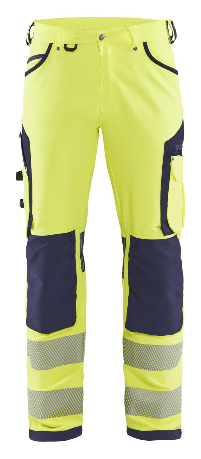 Blaklader Werkbroeken 11971642 fluo geel-marineblauw(3389)