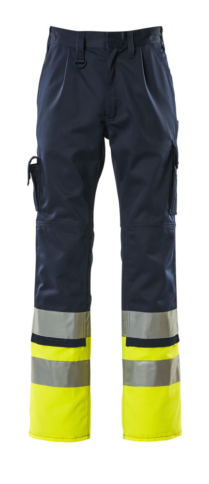 Mascot Safe Compete Broeken 12379-430 Patos marineblauw-fluo geel(0117)