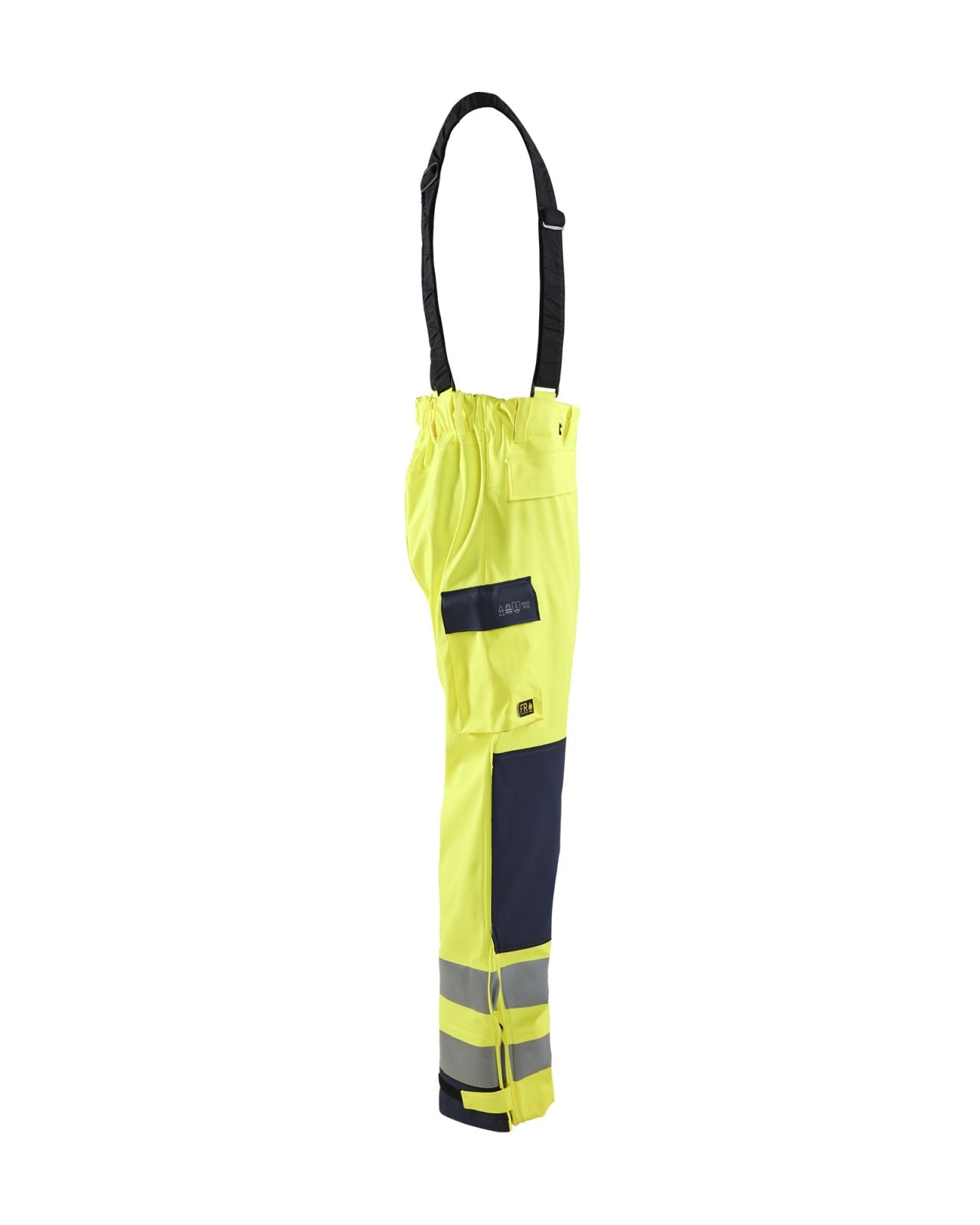 Blaklader Werkbroeken 13132022 fluo geel-marineblauw(3389)