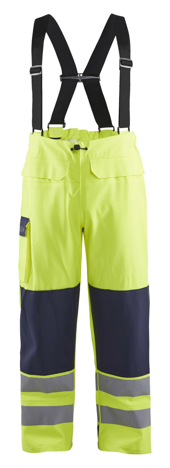 Blaklader Werkbroeken 13132022 fluo geel-marineblauw(3389)