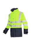 Sioen Jassen Brighton HiVis fluo geel-marineblauw