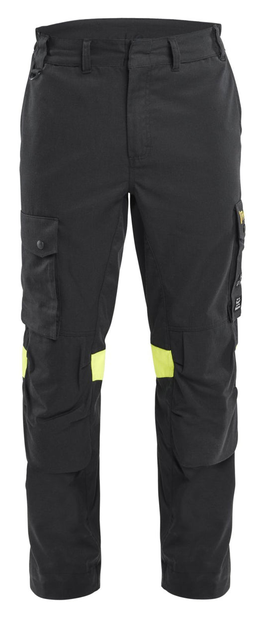 Blaklader Vlamvertragend Multinorm Inherent Werkbroeken 14171512 zwart-fluo geel(9933)