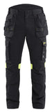 Blaklader Vlamvertragend Multinorm Werkbroeken 14181512 Inherent vlamwerend antistatisch reflectie zwart-fluo geel(9933)